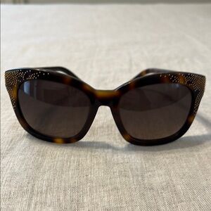 Chloe Brown Sunglasses with Oversized Cat-Eye Shape